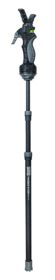 The Trigger Stick is a lightweight, height-adjustable gun rest and optical gear mount. Designed to function in a standing or kneeling stance.